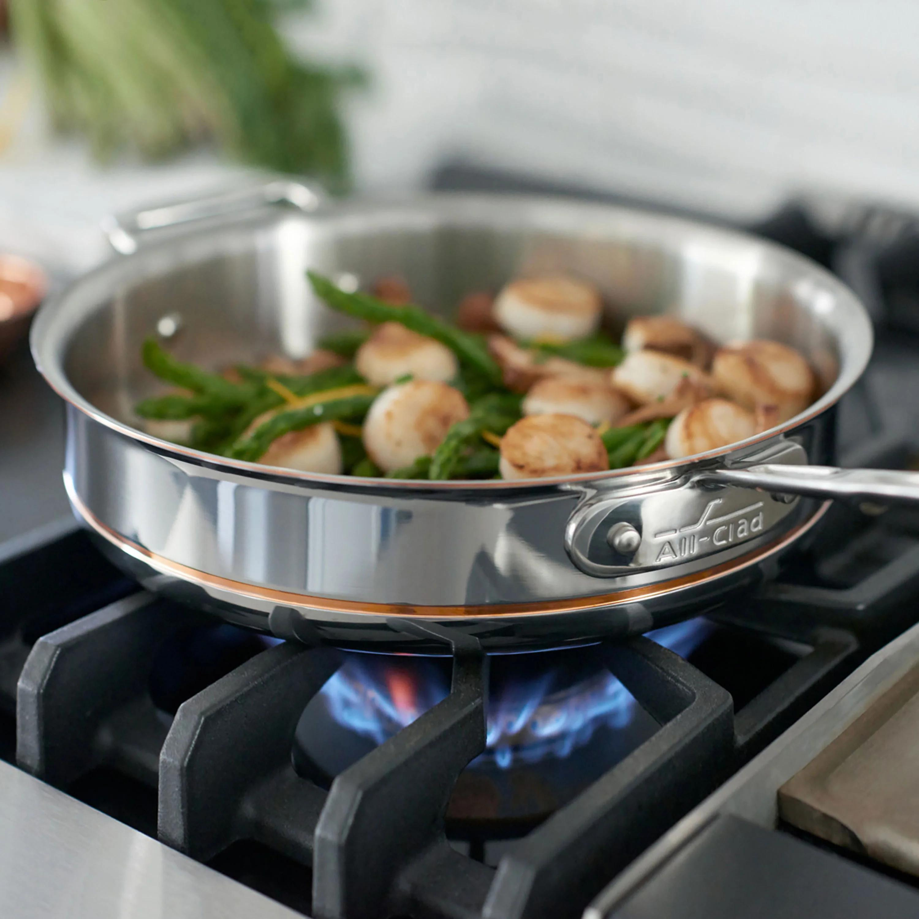 All-Clad Copper Core 5-quart Saute Pan - Image 4