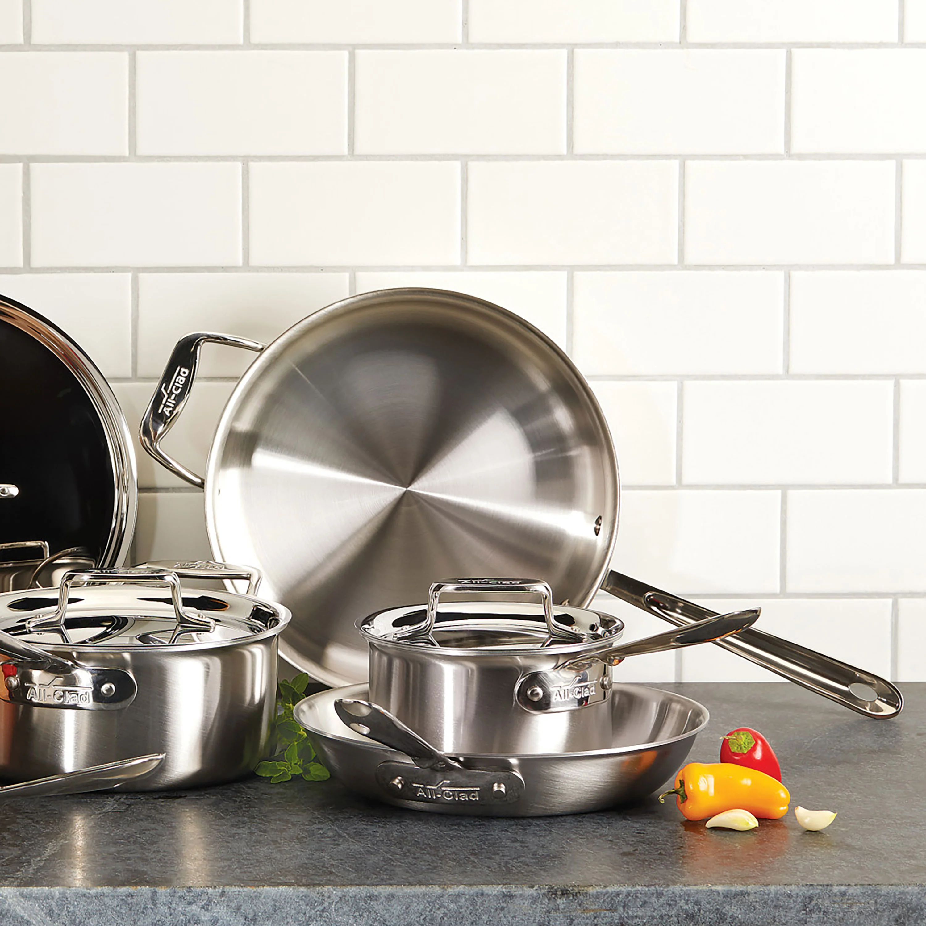 All-Clad d5 Brushed Stainless 10 Piece Cookware Set - Image 5