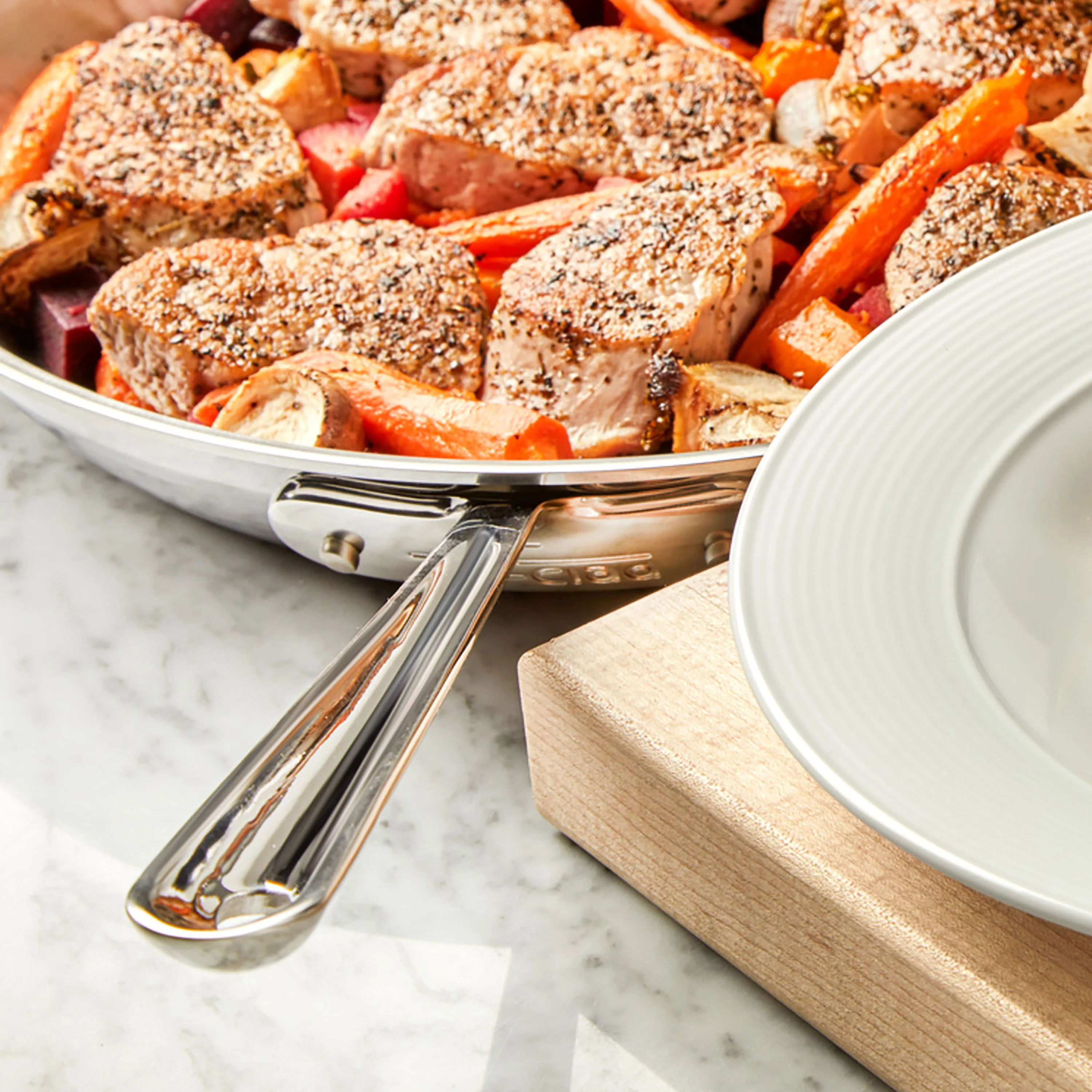 All-Clad d5 Brushed Stainless 12" Fry Pan - Image 5