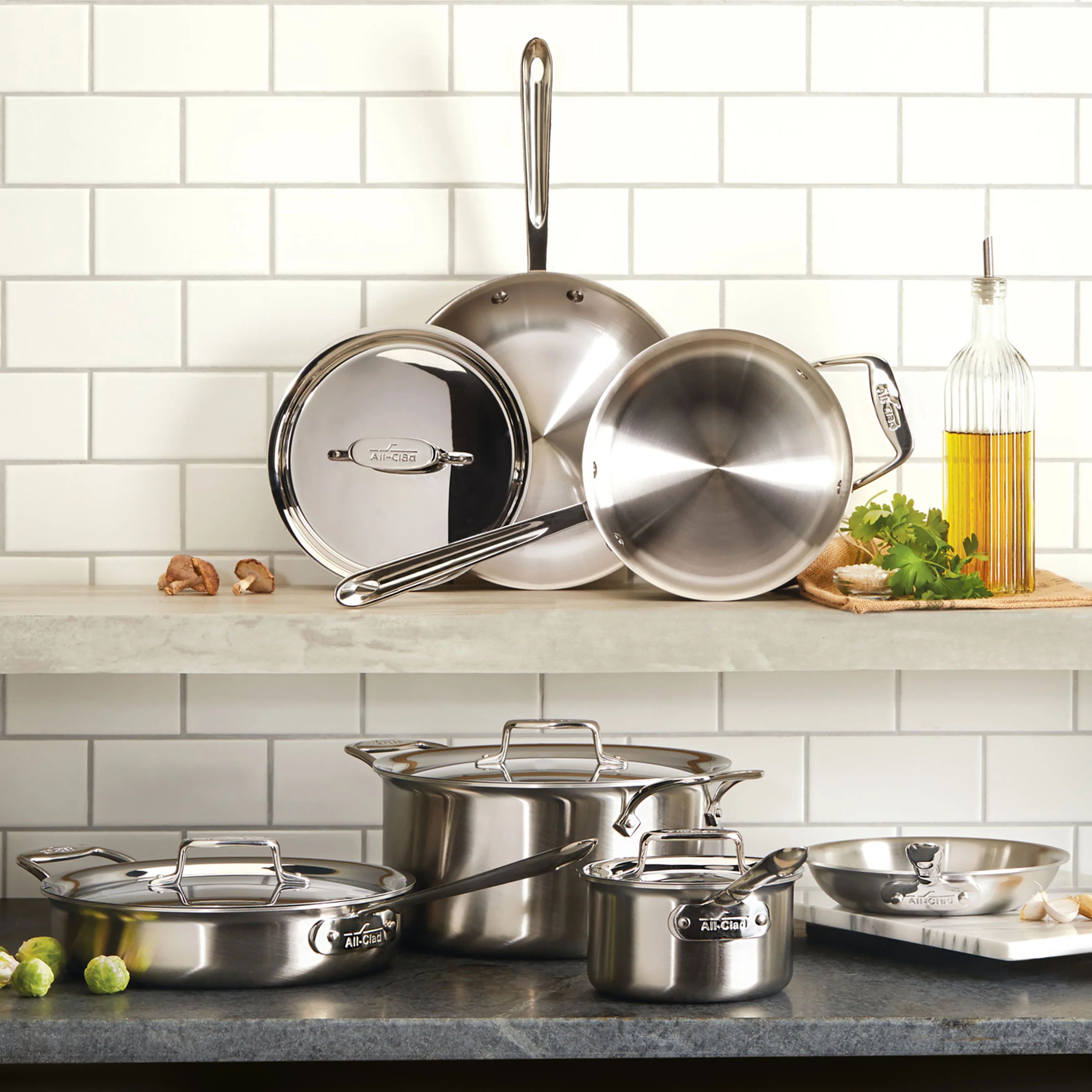 All-Clad d5 Brushed Stainless 12" Fry Pan - Image 7