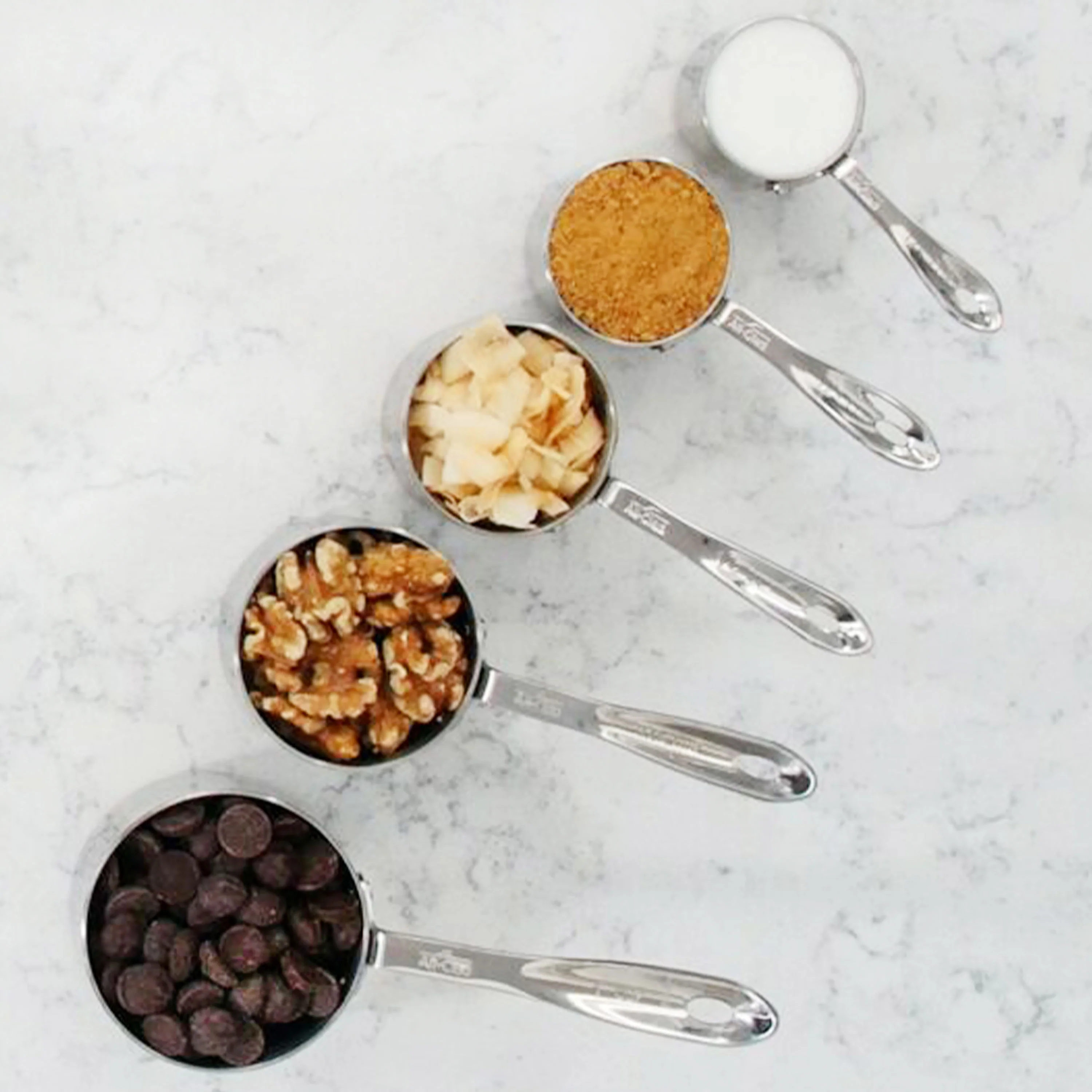 All-Clad 5 Piece Stainless Steel Measuring Cup Set - Image 5