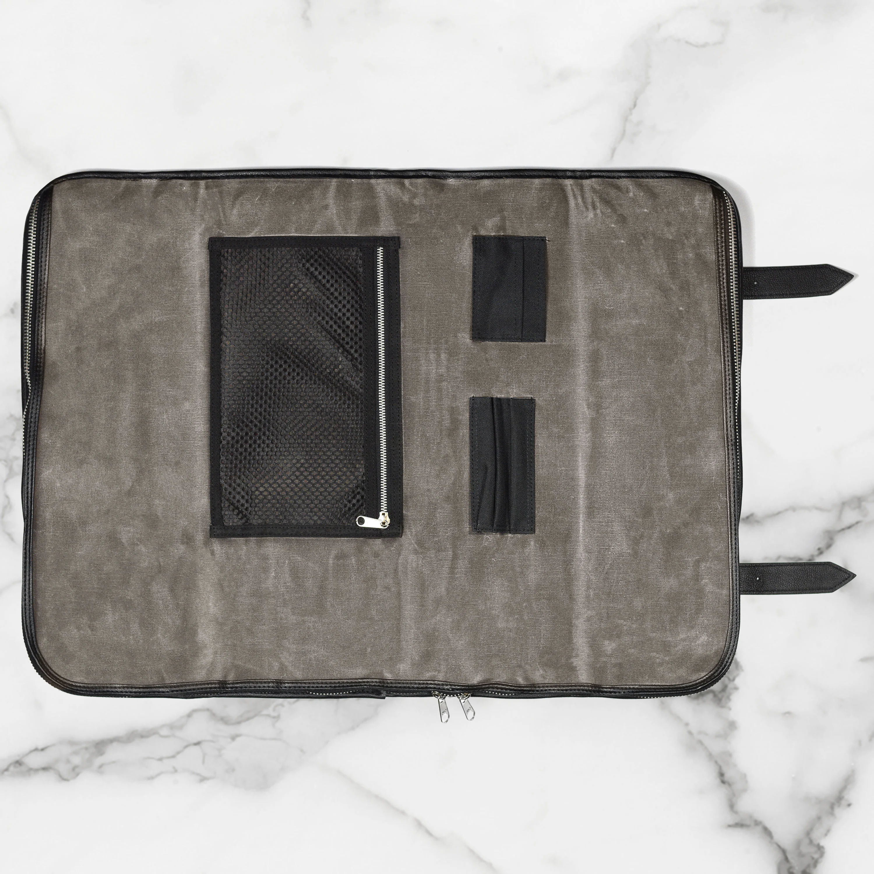 Enso 12 Pocket Oil Waxed Canvas Knife Bag - Image 4