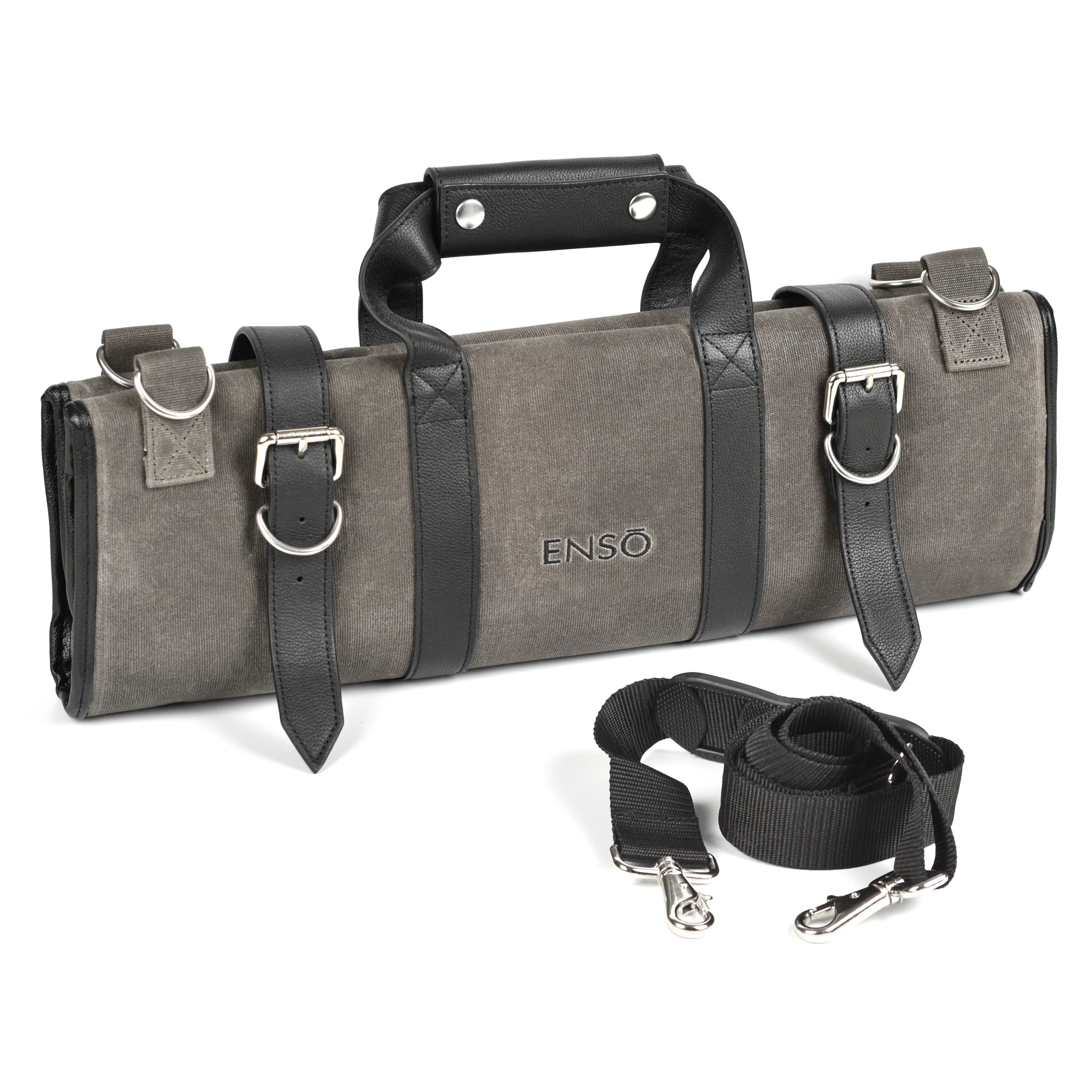 Enso 12 Pocket Oil Waxed Canvas Knife Bag - Image 7