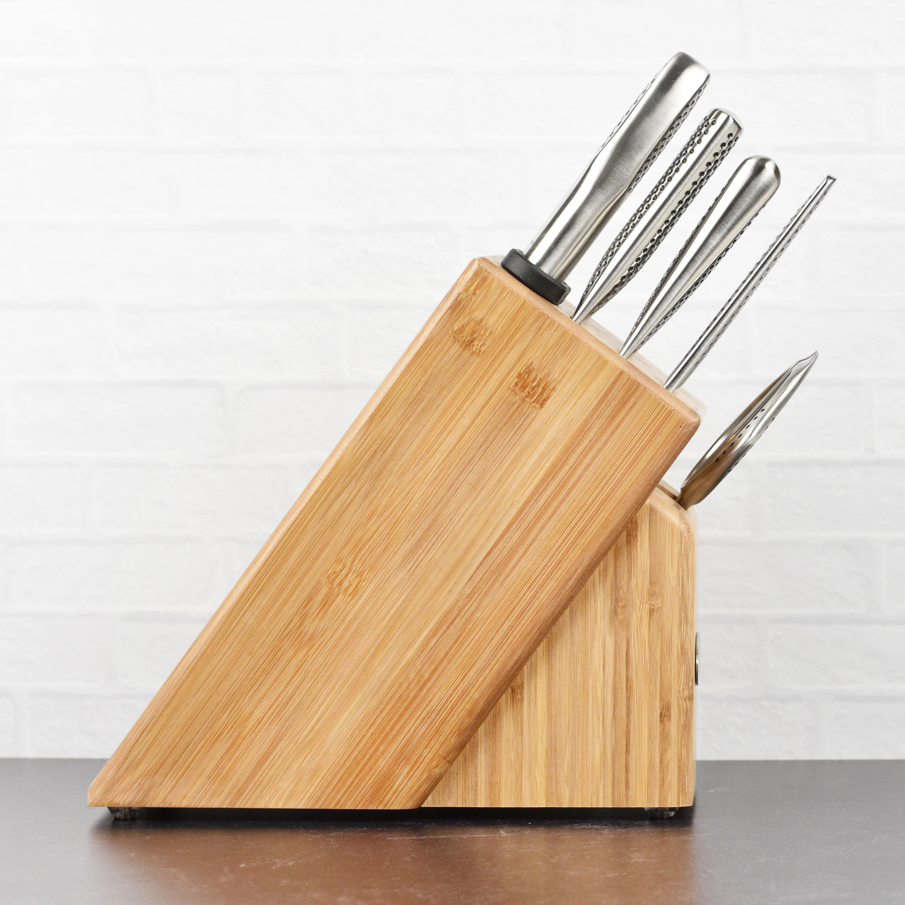 Global 10 Piece Bamboo Knife Block Set - Image 9
