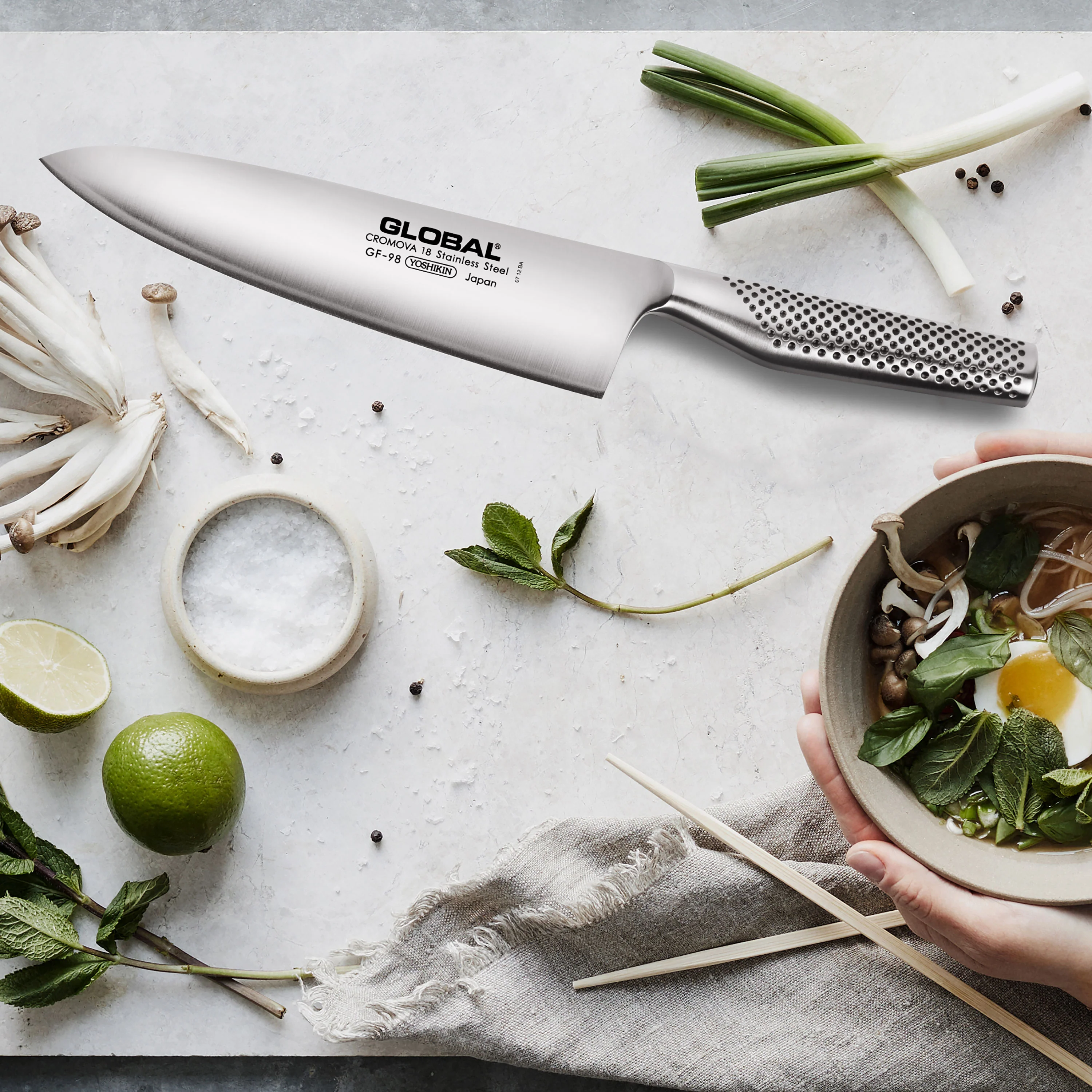 Global Model X 8" Chef's Knife - Image 8