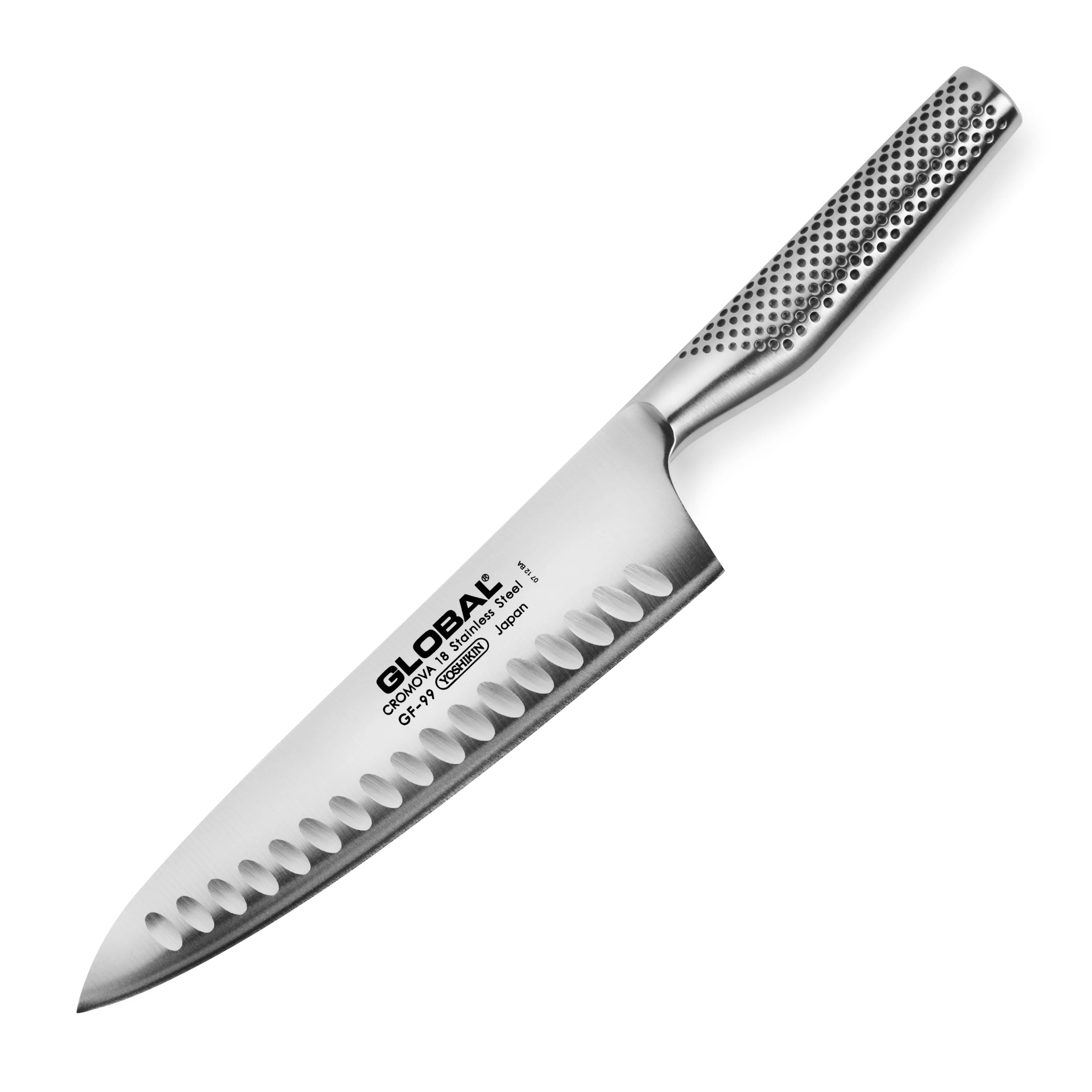 Global Model X 8" Hollow Edge Chef's Knife - Image 11