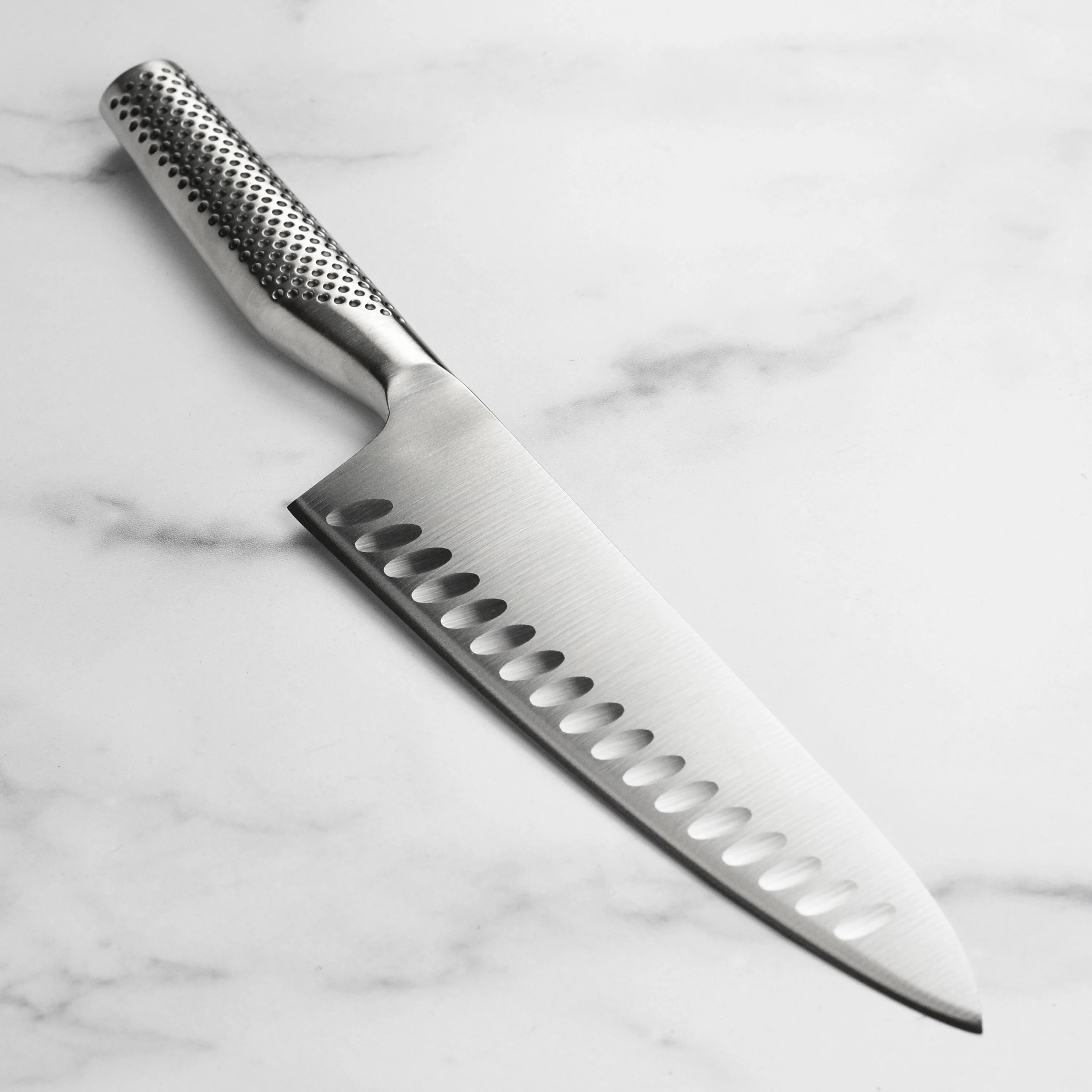 Global Model X 8" Hollow Edge Chef's Knife - Image 5