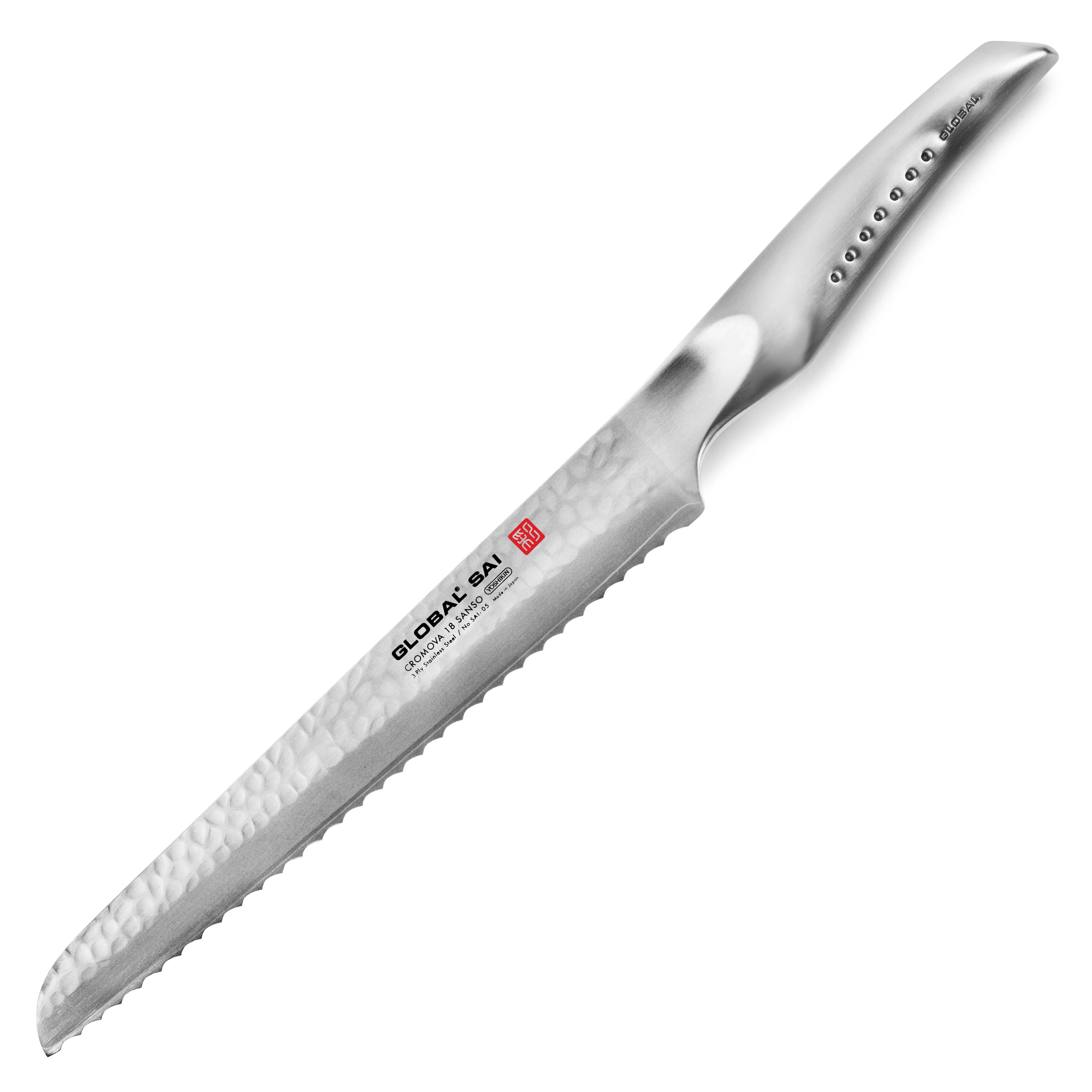 Global Sai 9" Bread Knife - Image 4