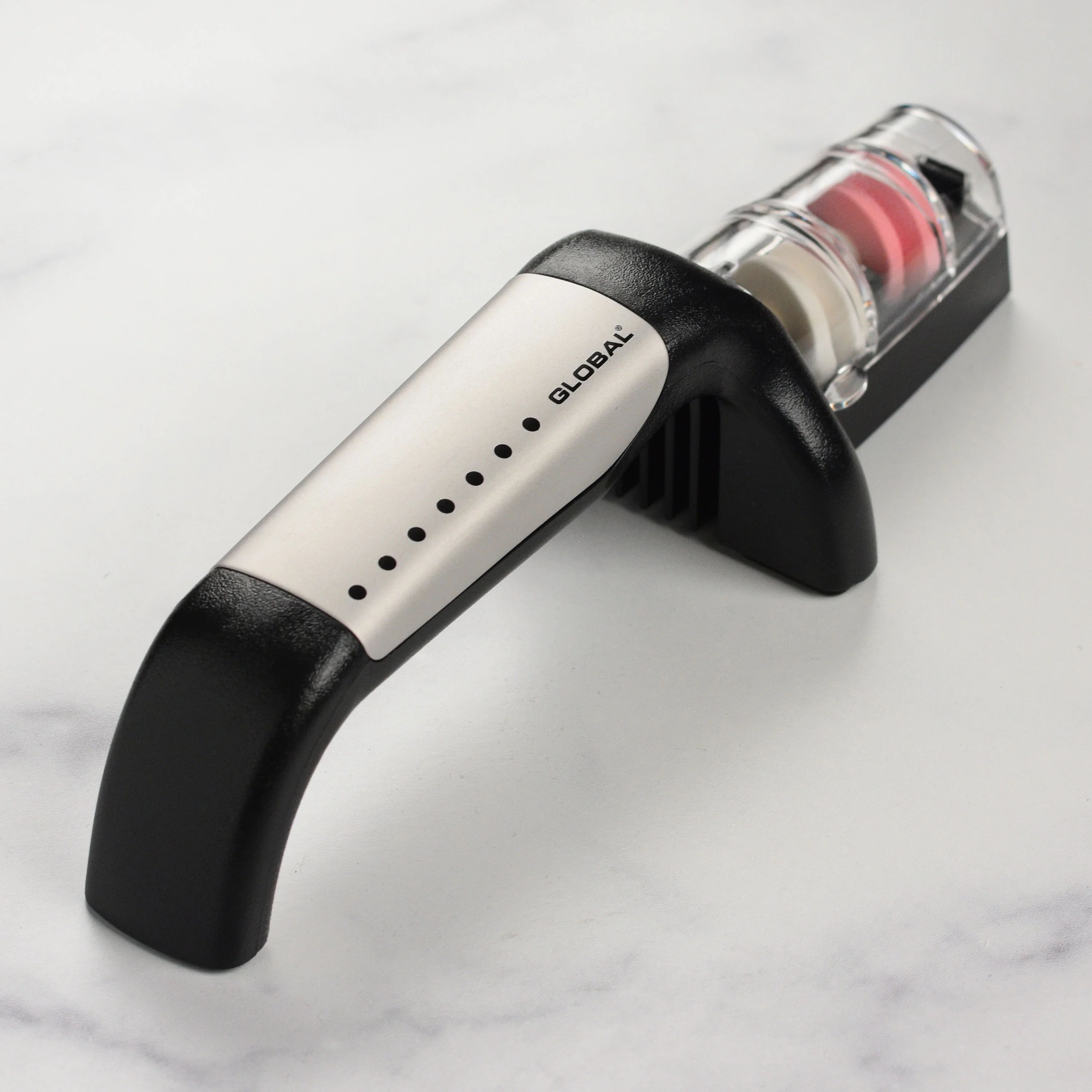 Global 2 Stage Ceramic Water Stone Knife Sharpener - Image 3