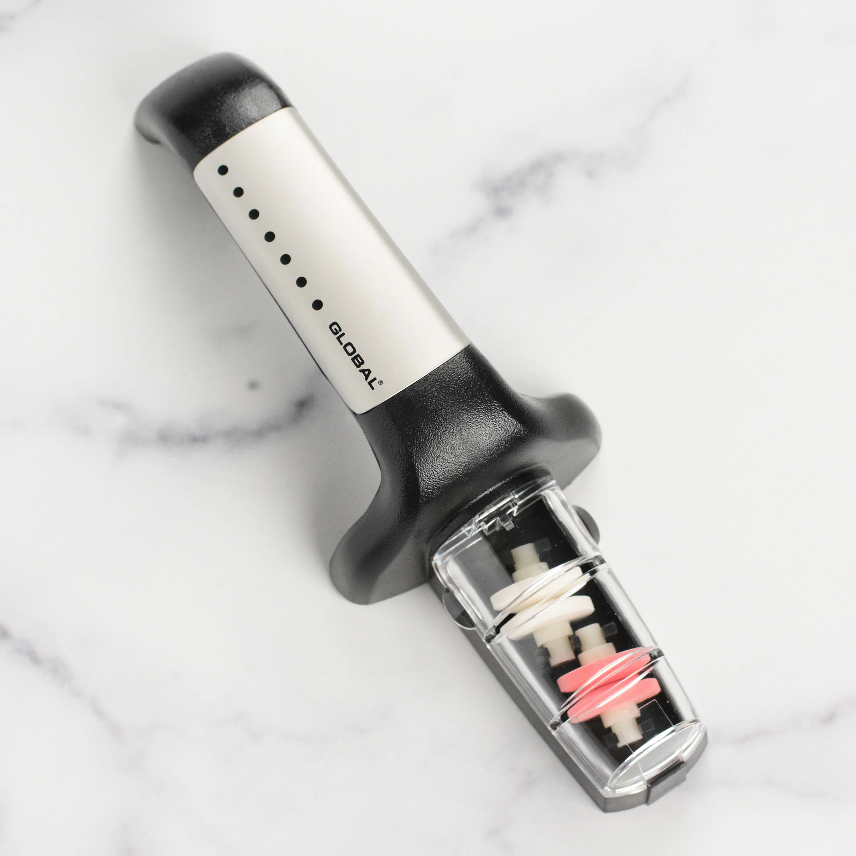 Global 2 Stage Ceramic Water Stone Knife Sharpener - Image 7