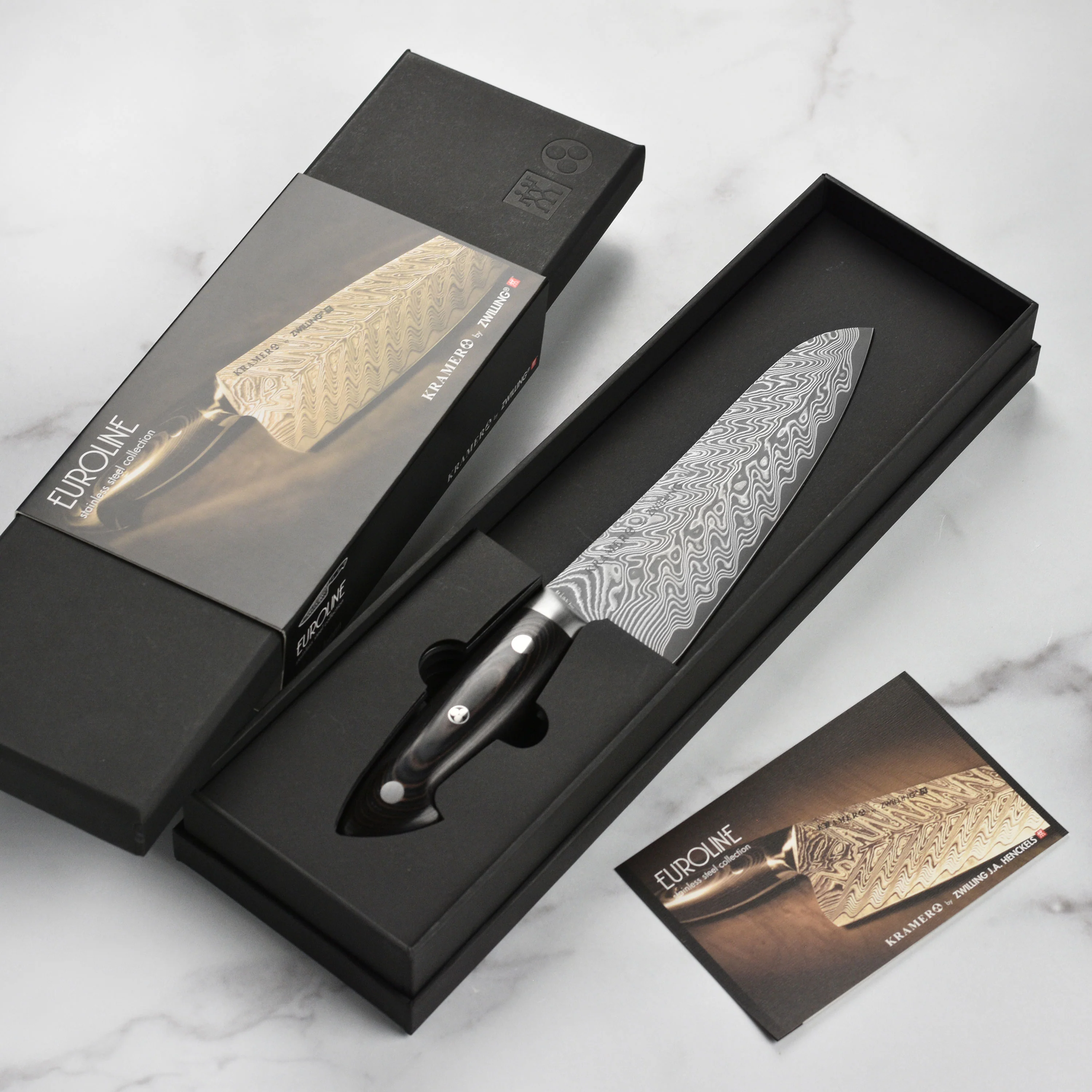 Kramer Stainless Damascus 7" Santoku Knife - Image 3