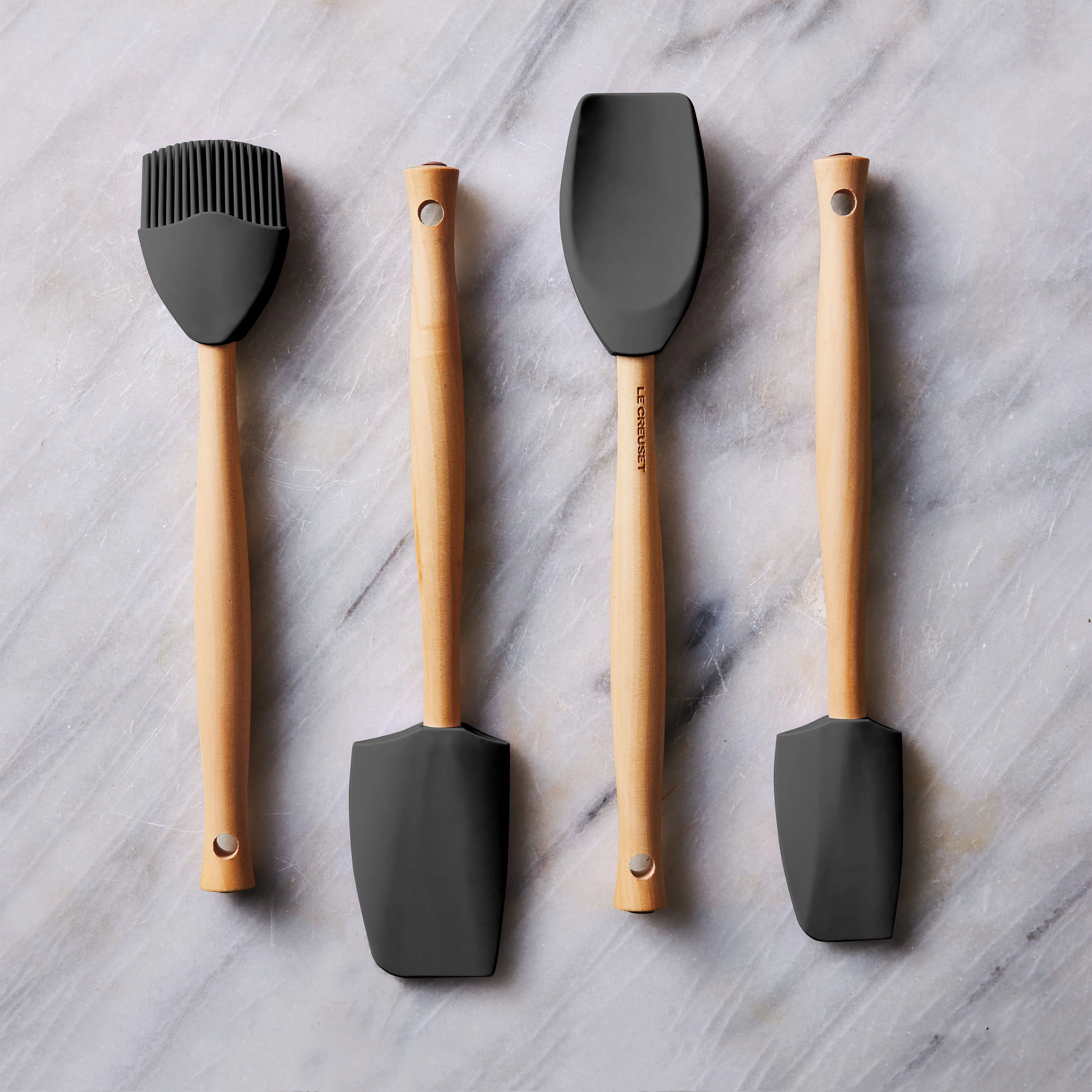 Le Creuset 5 Piece Oyster Silicone Utensil Set - Image 3