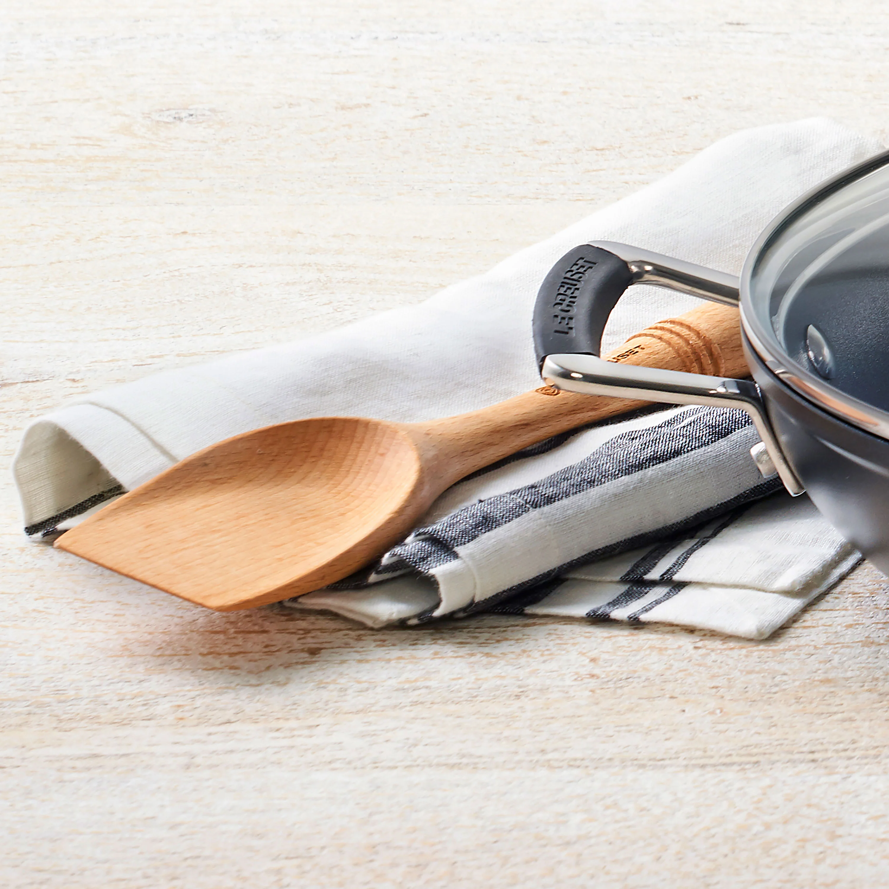 Le Creuset 12.75" Wooden Scraping Spoon - Image 3