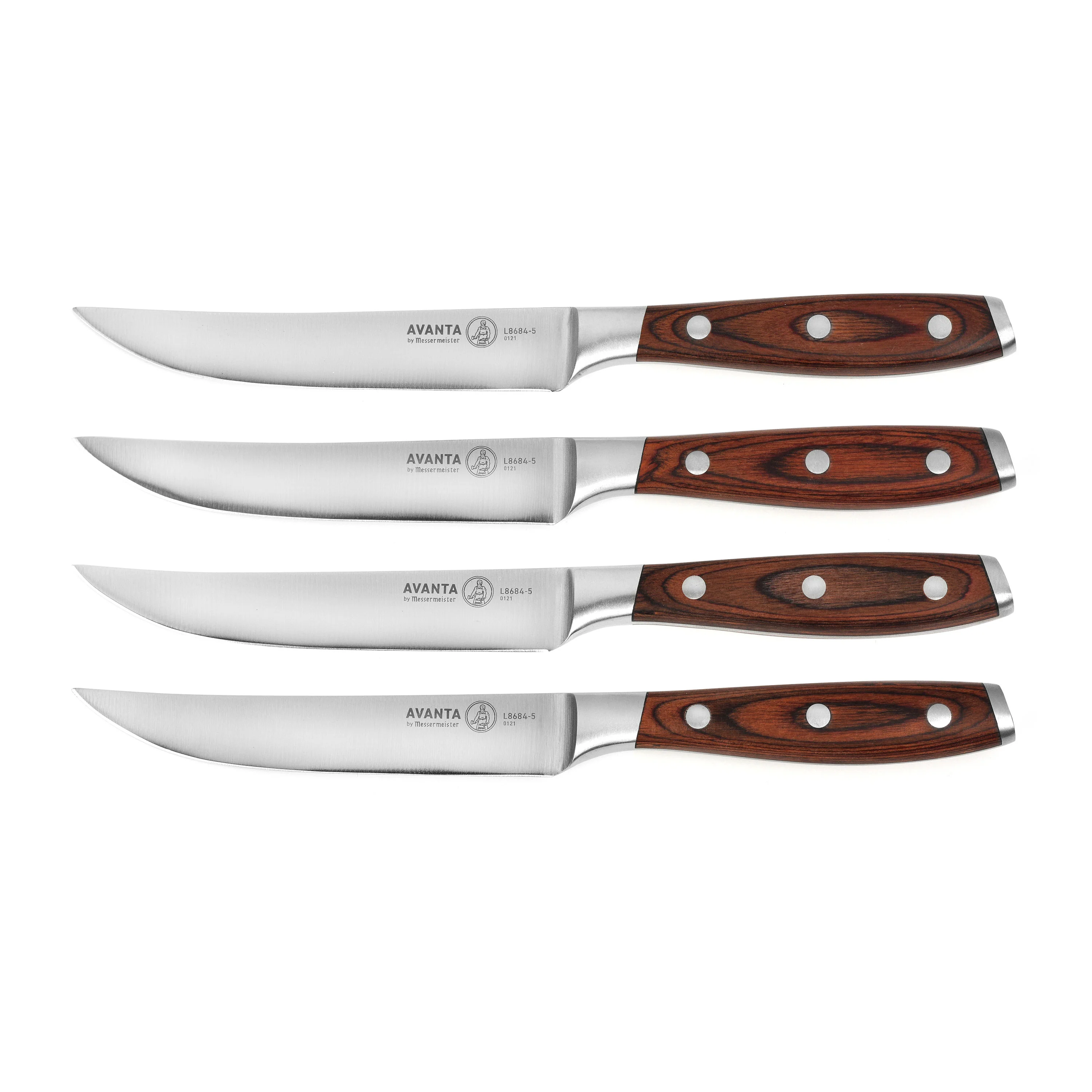 Messermeister Avanta Forged 4 Piece Steak Knife Set with Pakkawood Handles - Image 4