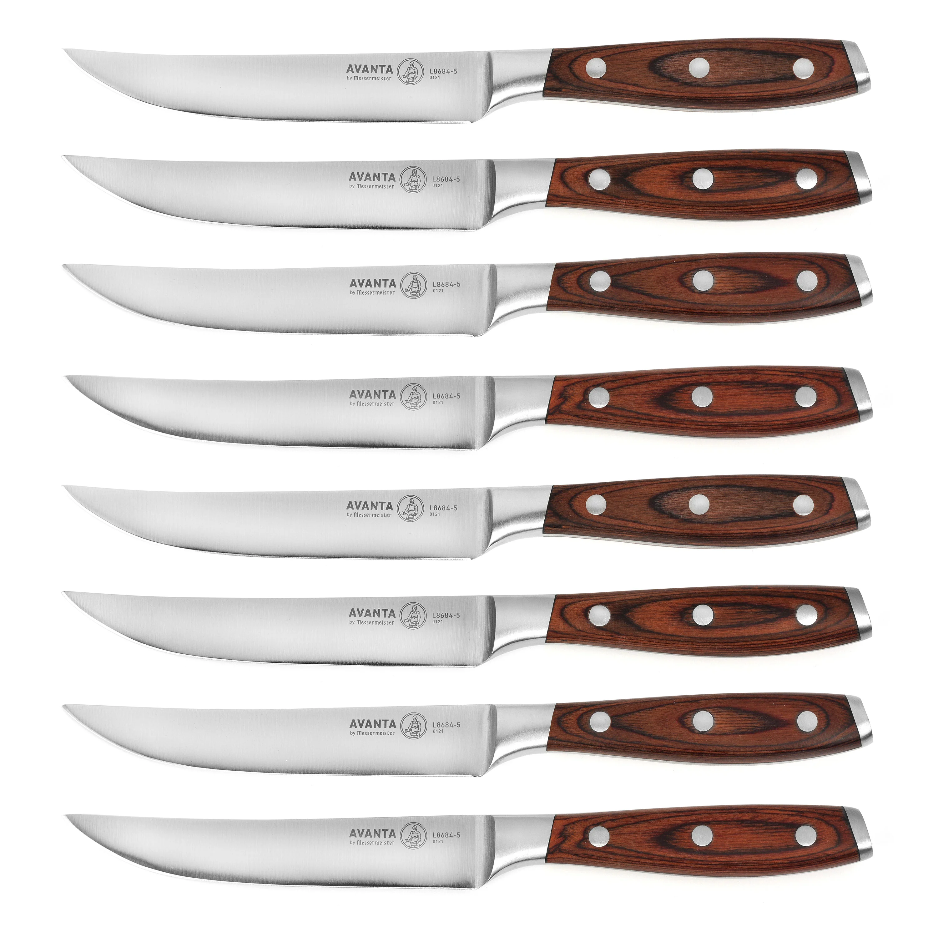 Messermeister Avanta Forged 8 Piece Steak Knife Set with Pakkawood Handles - Image 7