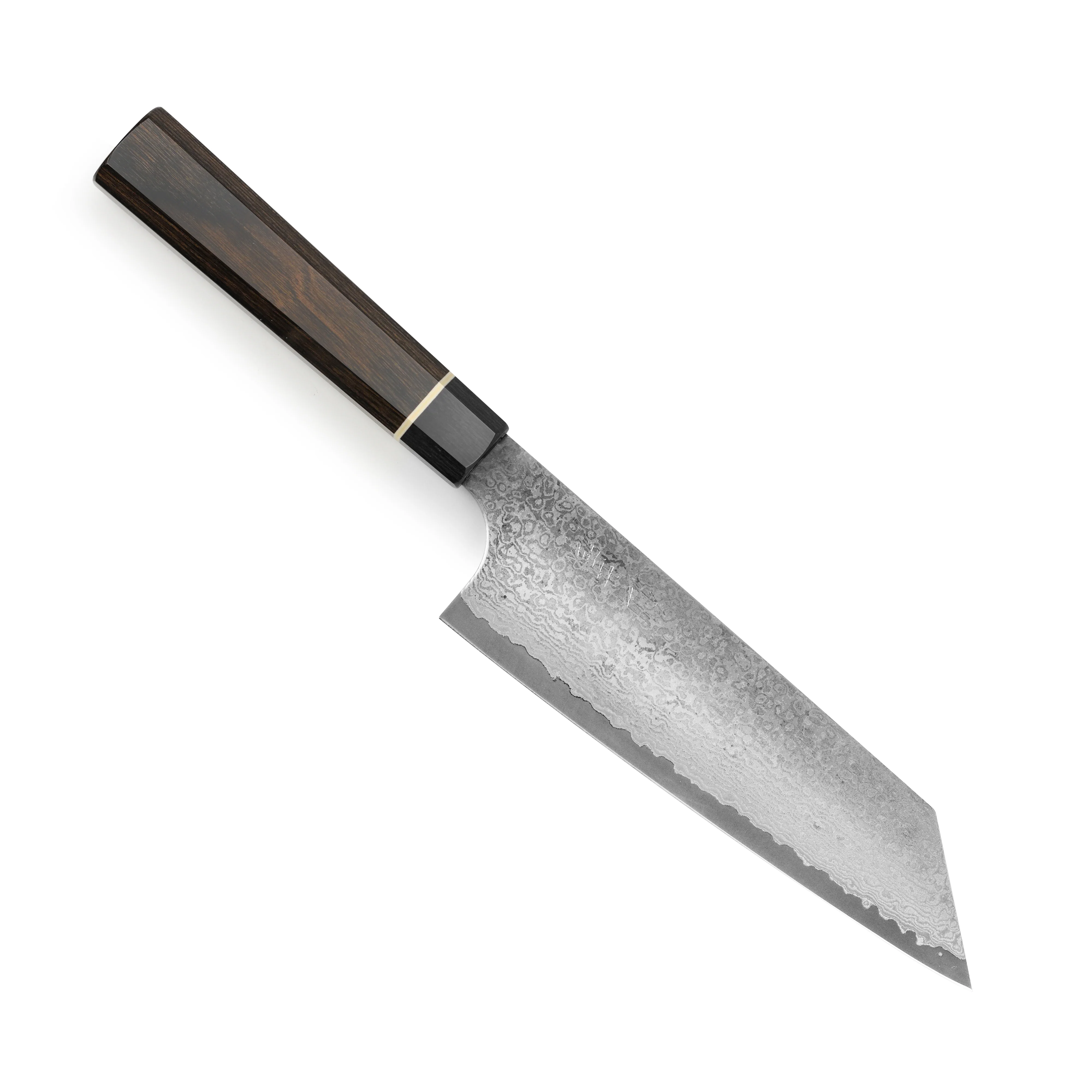 Senzo Black Damascus 6.5" Bunka Knife - Image 4