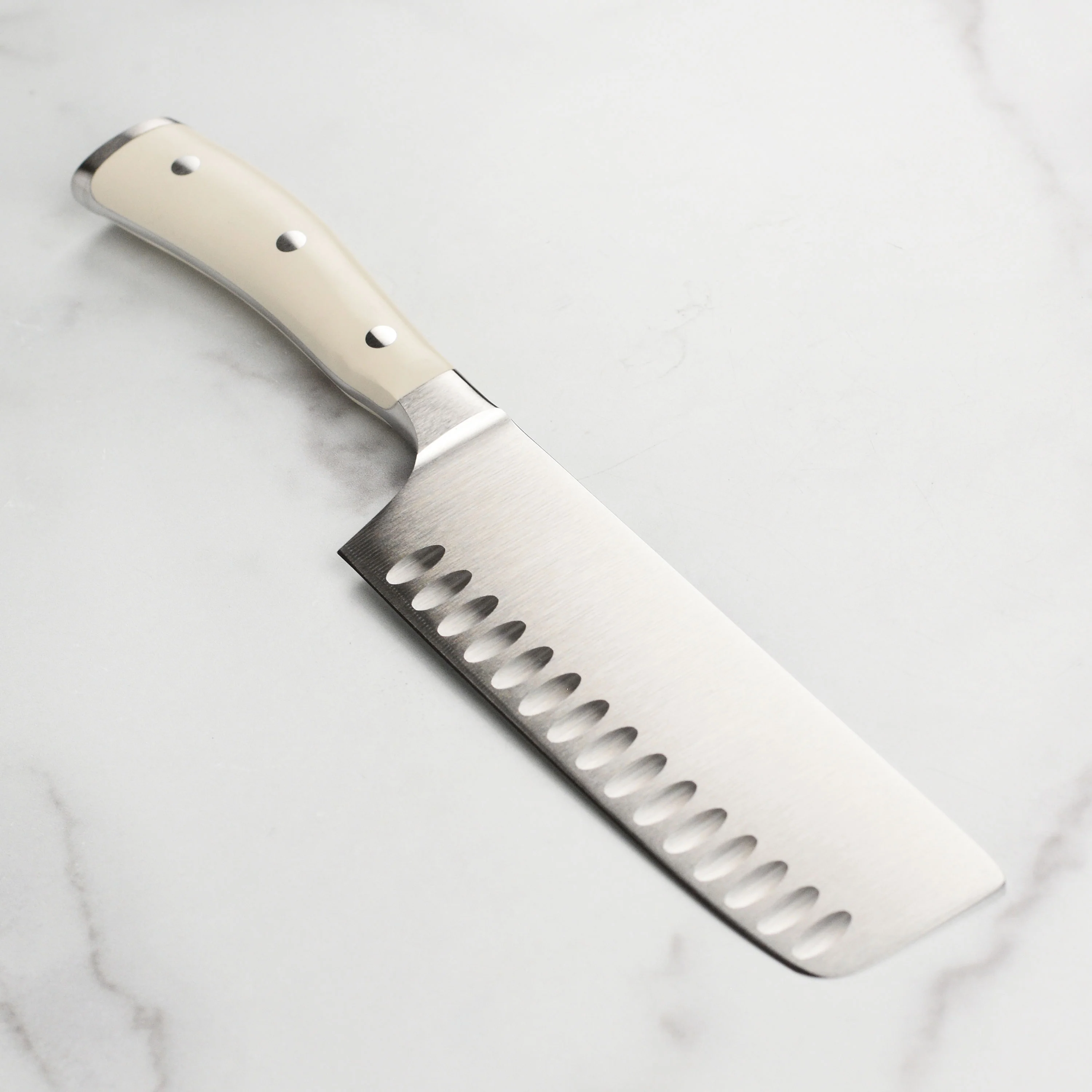 Wusthof Classic Ikon Creme 7" Hollow Edge Nakiri Knife - Image 5